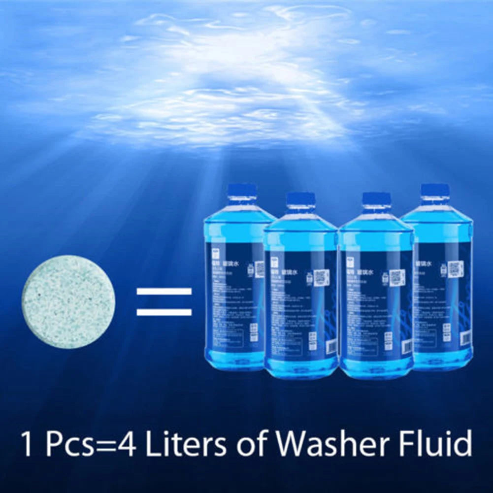 20/40/60Pcs Solid Cleaner Multifunctional Effervescent Tablets Mini for Car Washing Maintenance for Glass Toilet Window Cleaning