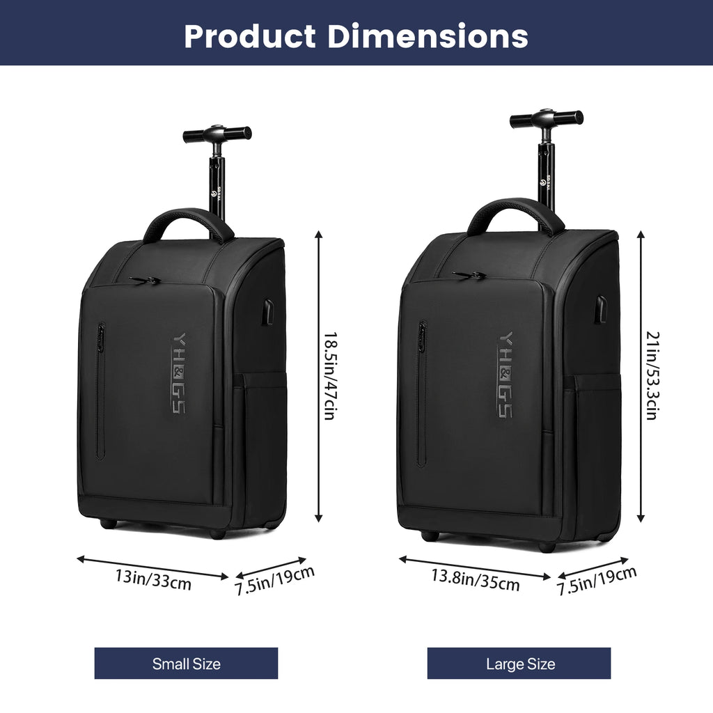 20 Inch Boarding Cabin Luggage Suitcase Rolling Luggage Backpack Women Men Carry on Travel Trolley Case with USB Business Bags