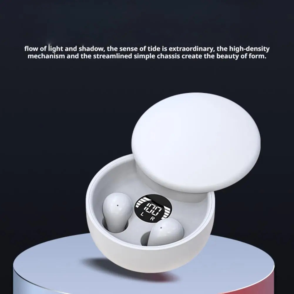 2025 New Mini Invisible Bluetooth 5.4 Headphones Noise Cancelling Earbuds For Sleeping Sleepers Wireless Earphones For Work