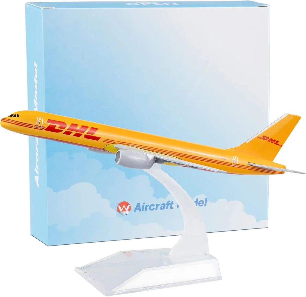 16CM DHL 757 - 1:400 Metal Scale Aircraft Diecast Planes Model Aircraft Birthday Gift Model Planes Kids Toys for Boys