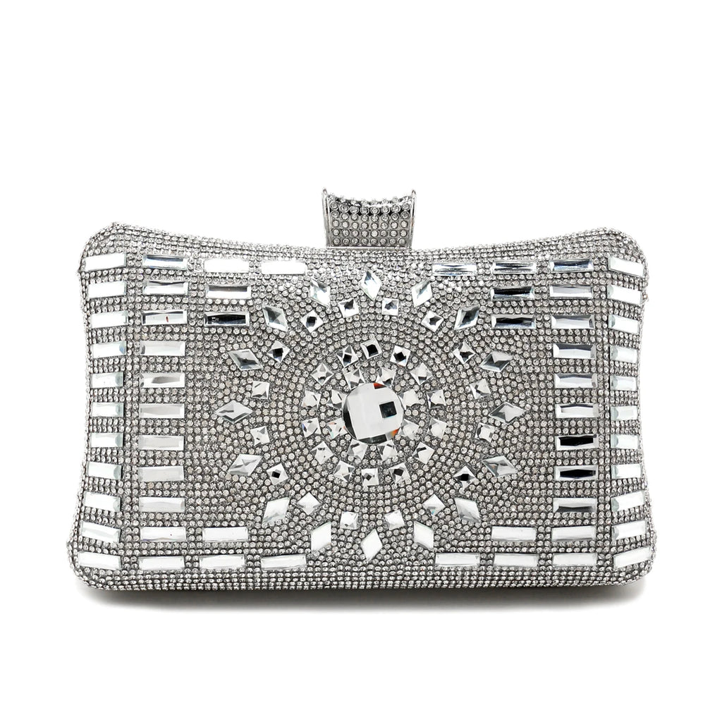 Acrylic Women Evening Bag Diamonds Purse Handbags Chain Shoulder Wedding Party Evening Clutches Messenger Bag Christmas