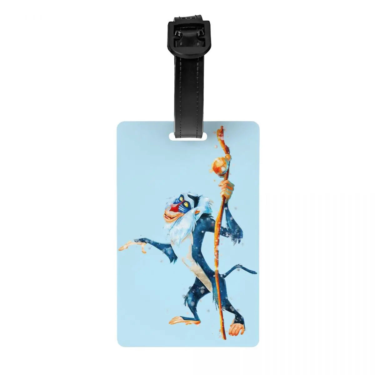 Custom Rafiki Luggage Tag With Name Card The Lion Cartoon K-Kings Privacy Cover ID Label for Travel Bag Suitcase