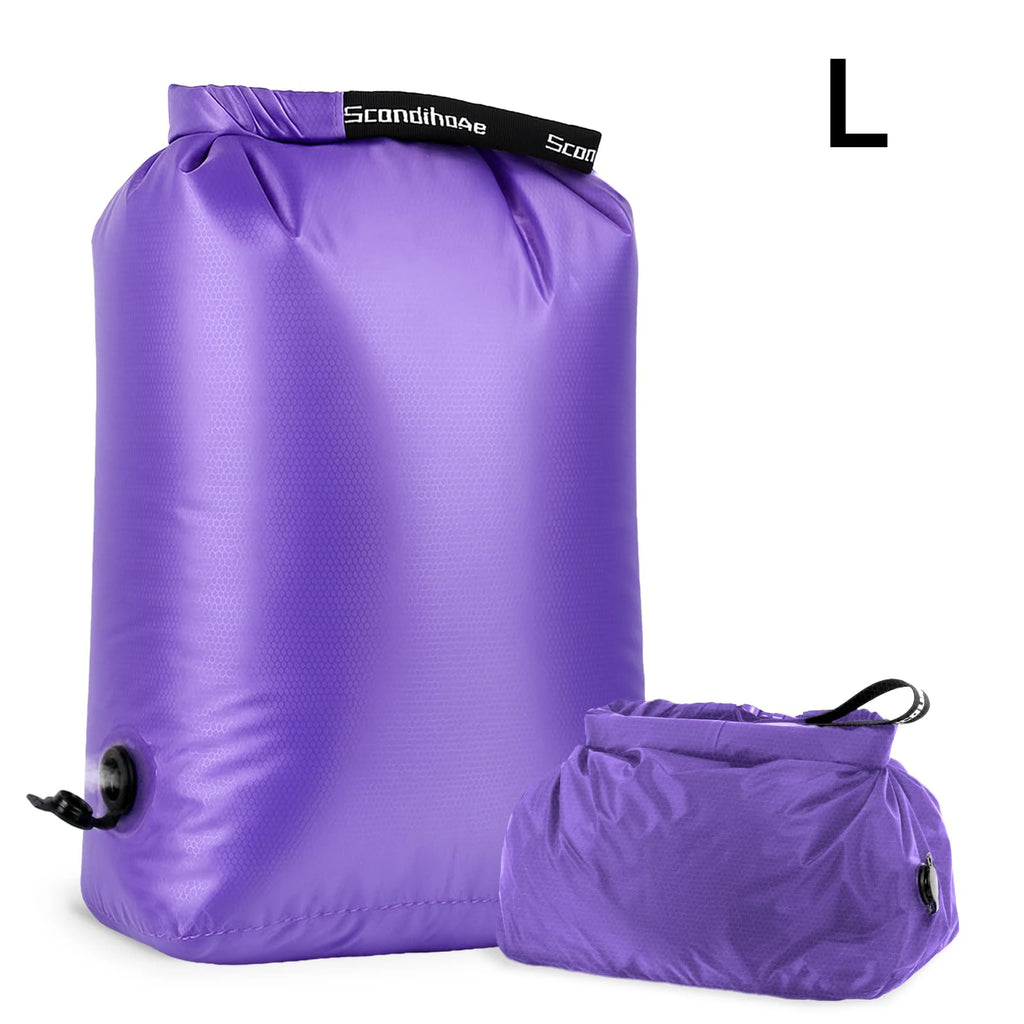 Travel Storage Bag Compression Sack Waterproof No Pump Vacuum Bag Clothes Organizer Space Saving Pouch for Backpacking Gym