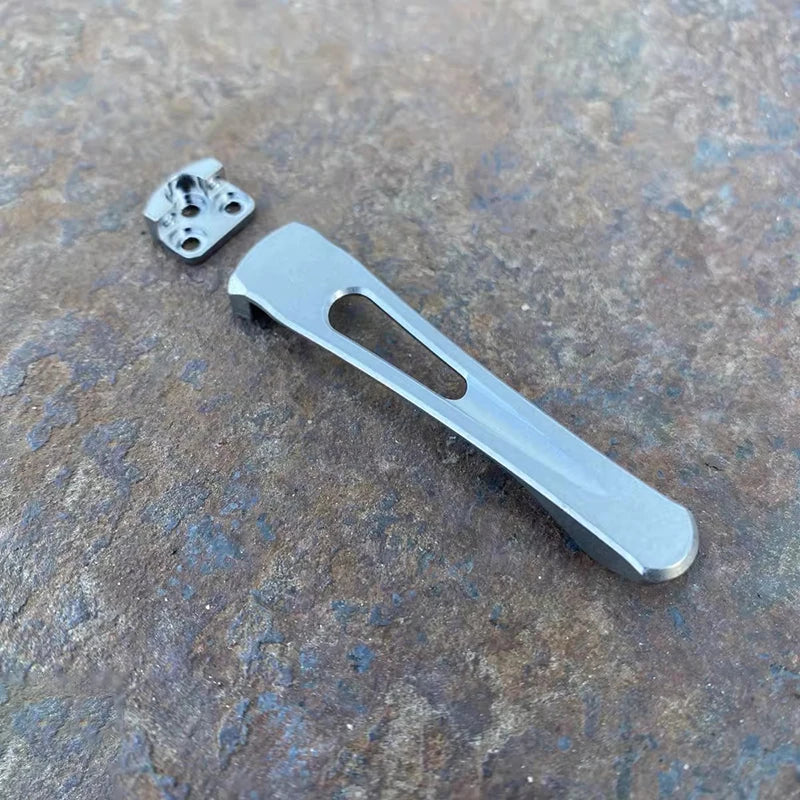 3 Colors With Screws CNC Standard Modular V2 Machined Titanium Integrated Clip For Spyderco C81 Paramilitary2 C223 Para3 Knives