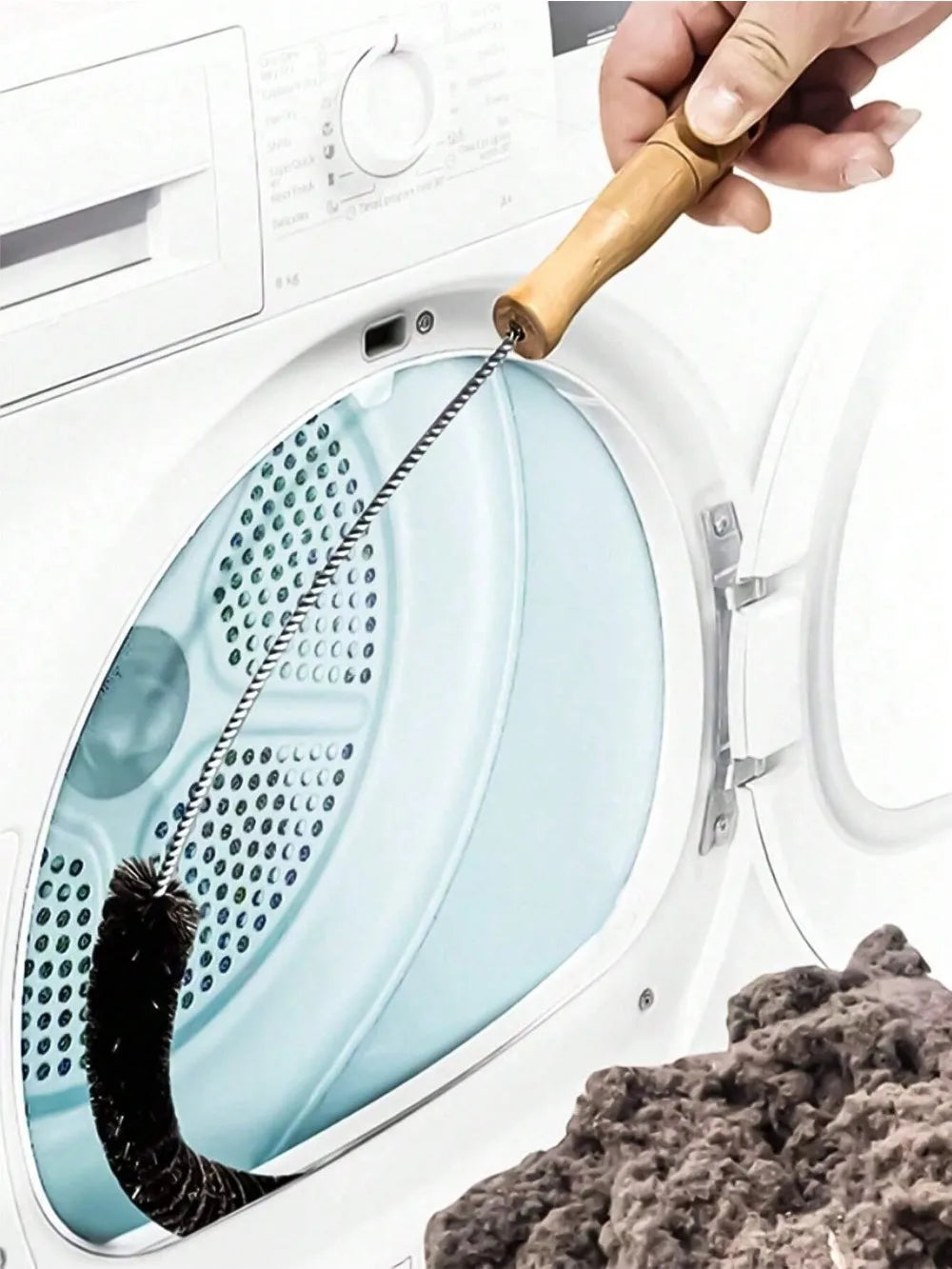 1pc Washing Machine Cleaning Brush, Dryer Vent Cleaner, Washing Machine Drum/Bathtub Cleaner