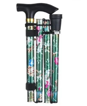5Level Adjustable Foldable Flower-shaped Aluminum Alloy Walking Stick Portable Elderly Walking Stick Suitable for Outdoor Hiking