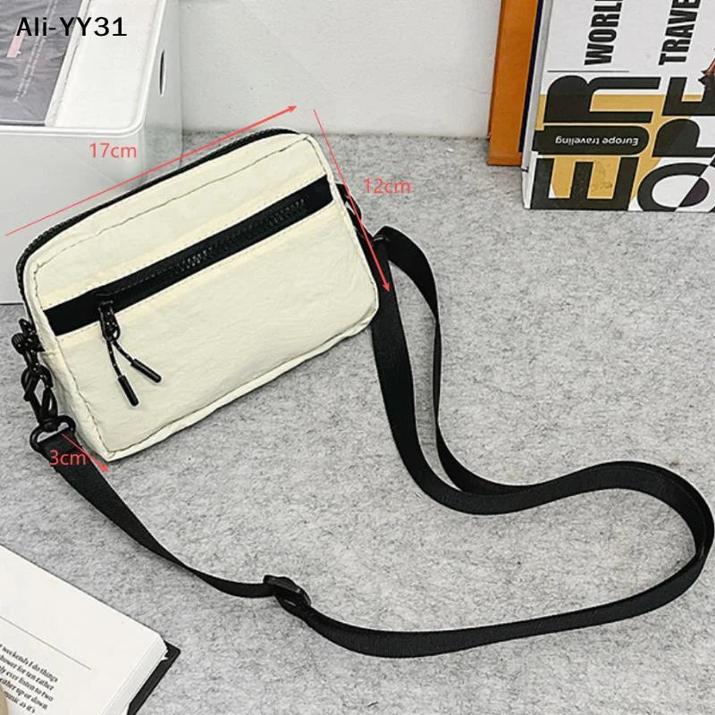 【A31】New Niche Crossbody Bag Mini Mobile Phone Bag Daily Travel Cycling Bag For Match Outdoor Casual Tissue Coin Purse