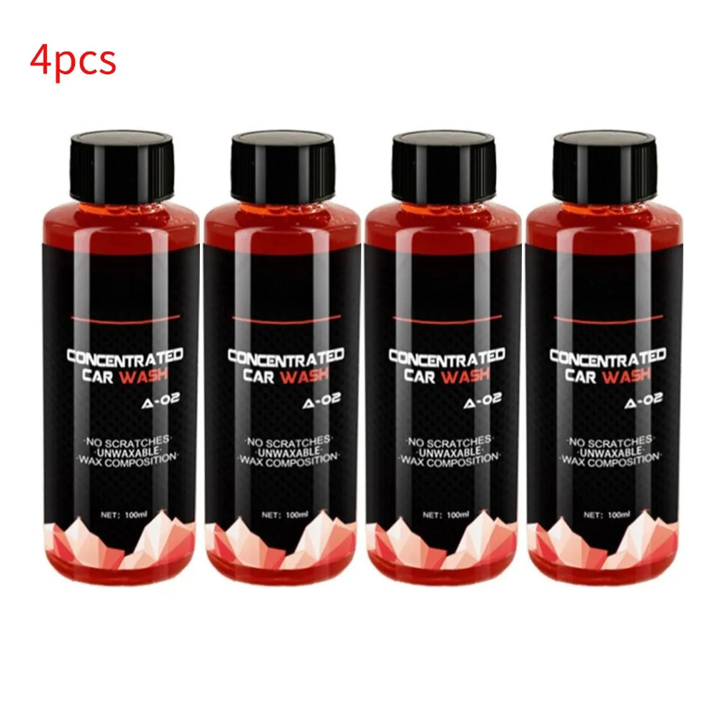100ml Car Cleaning Foam Large Capacity High Concentration Super Foam Car Wash Liquid Auto Washing Shampoo Foam 1/2/3/4/5/10pcs
