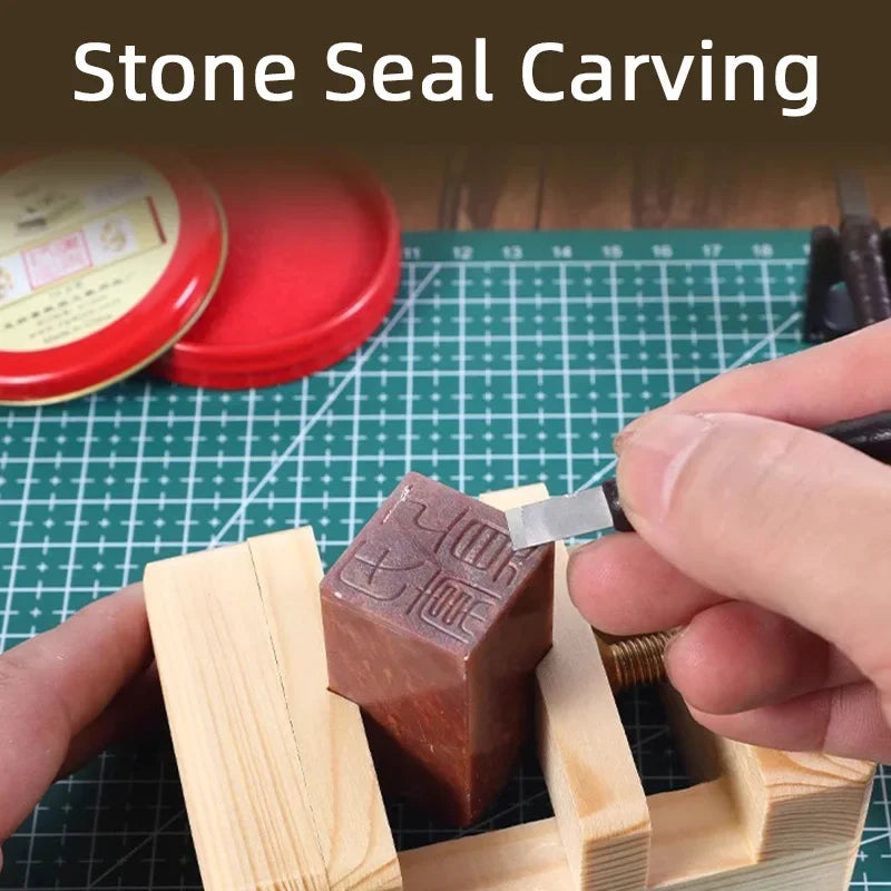 3/8/10 Pcs Tungsten Steel Stone Engraving Kit Professional Chisel Wood Seal stone Carving Cutting Blade Hand Tool Set