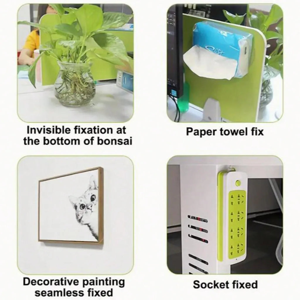 50pcs Double Sided Wall Sticker, Waterproof Adhesive Tape, Square Nano Transparent Tape Sticker, Multi-purpose Double-sided Tape, Strong Adhesive Patch For Household, Home Essentials