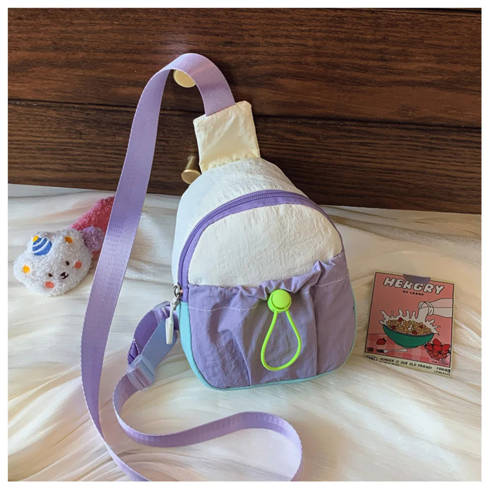 Children Chest Bag Fashionable Kid Crossbody Bag Cute Waist Storage Pouch Boys And Girls Zipper Coin Purse Children's Gifts