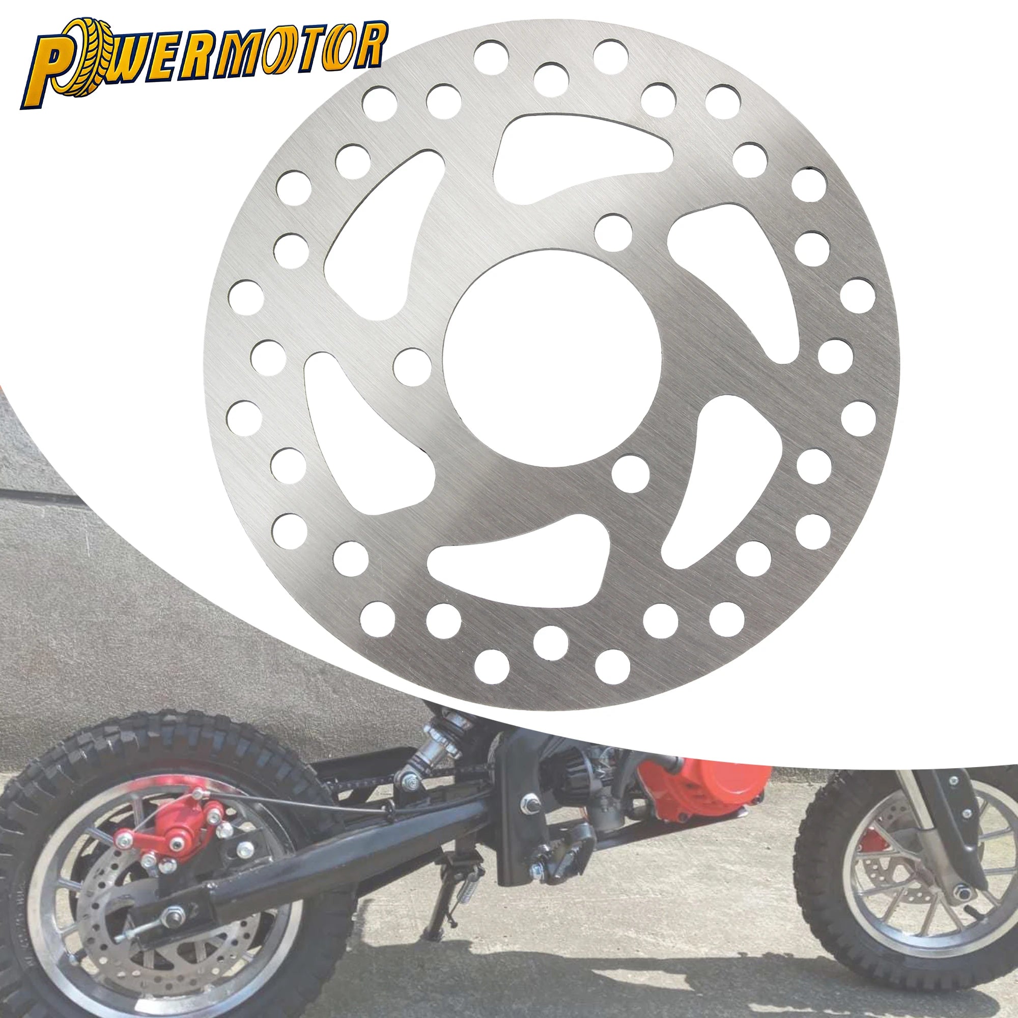 Electric Scooter Motorcycle 120mm 140mm 3 Hole Brake Disc  Stainless Steel CNC Accessories For 47cc 49cc 50cc 2T ATV Mini Moto