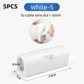5/20pcs Cable Organizer Clip Snap Drop Wire Holder Cord Management Self-Adhesive Cable Fixed Clamp Office Wiring Accessory