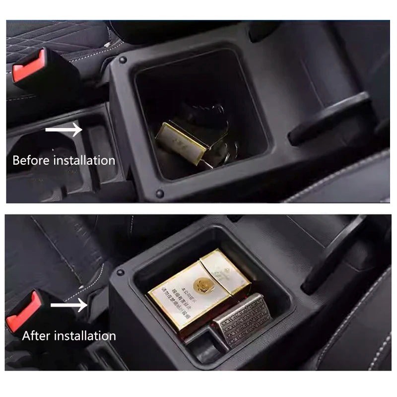 For Volkswagen VW T-Cross 2018~2025 Car Center Console Armrest Storage Box Multipurpose Pocket Sundries Tidying Tray Accessories