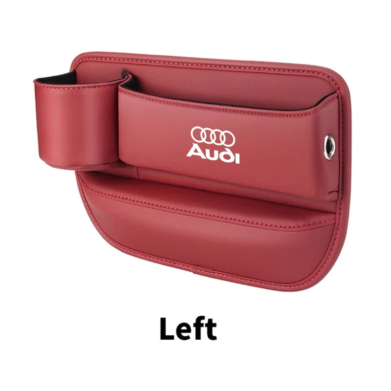 Car Seat Gap Crevice Storage Box Cup Holder For Audi A4 A3 A6 TT S4 S5 S6 A1 A2 A5 A7 A8 Q1 Q2 Q3 Q4 Q5 Q6 Q7 Q8 B8 B9 B6 C6 Qua