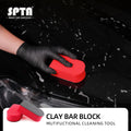 SPTA 1PC Red Car Magic Clay Bar Pad Decontamination Sponge Block Cleaning Eraser Wax Polish Auto Washing Tool Accessories