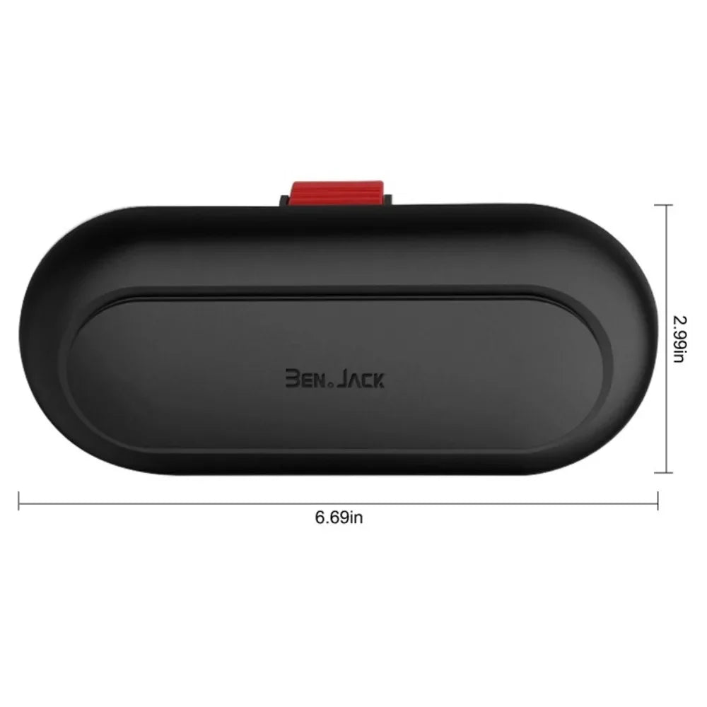 2024 Fashion Car Glasses Case Sunglasses Frame Multi-function Car Interior Sun Visor Storage Card Holder with Snap Clip Design