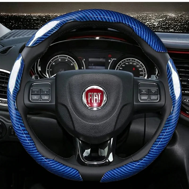 Suitable for Fiat Steering Wheel Cover  500 Grande Punto Evo Ducato Bravo Tipo Linea Albea Panda 124 Spider 500X 500L