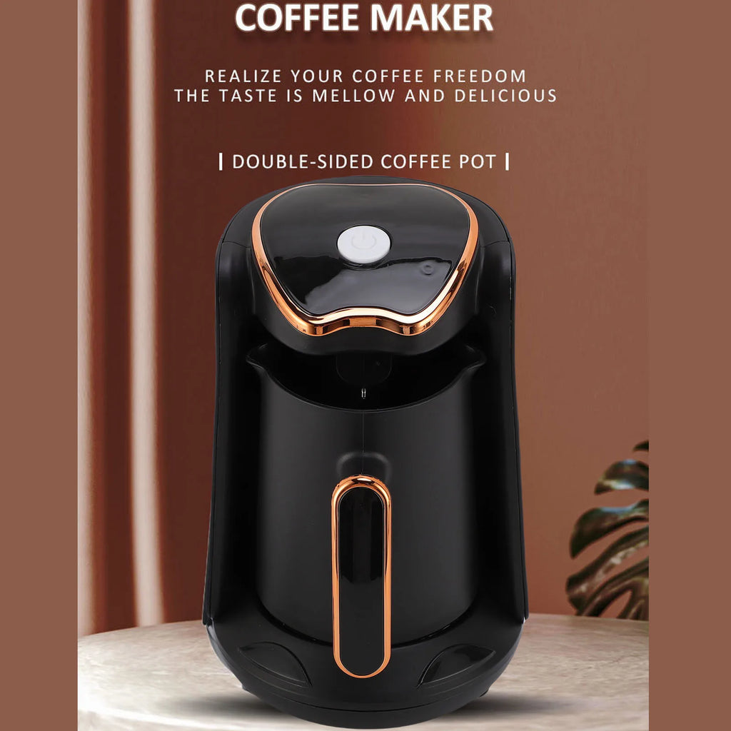 Turkish Coffee Maker 600W 4 Cups Anti Overflow Anti Dry Burning Portable Turkish Coffee Machine for Home Automatic Coffee Maker