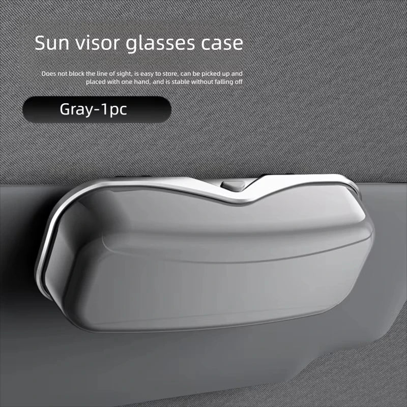 1PC Car Glasses Box Portable Car Glasses Frame Car Driving Glasses Frame Glasses Box Sunshade Glasses Auto Interior Accessories