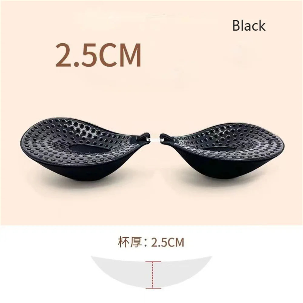 5CM/6cm Thickened Chest Sticker Invisible Silicone Bra for Woman Silicone Push Up Adhesive Bra Waterproof Nipple Tape Stickers