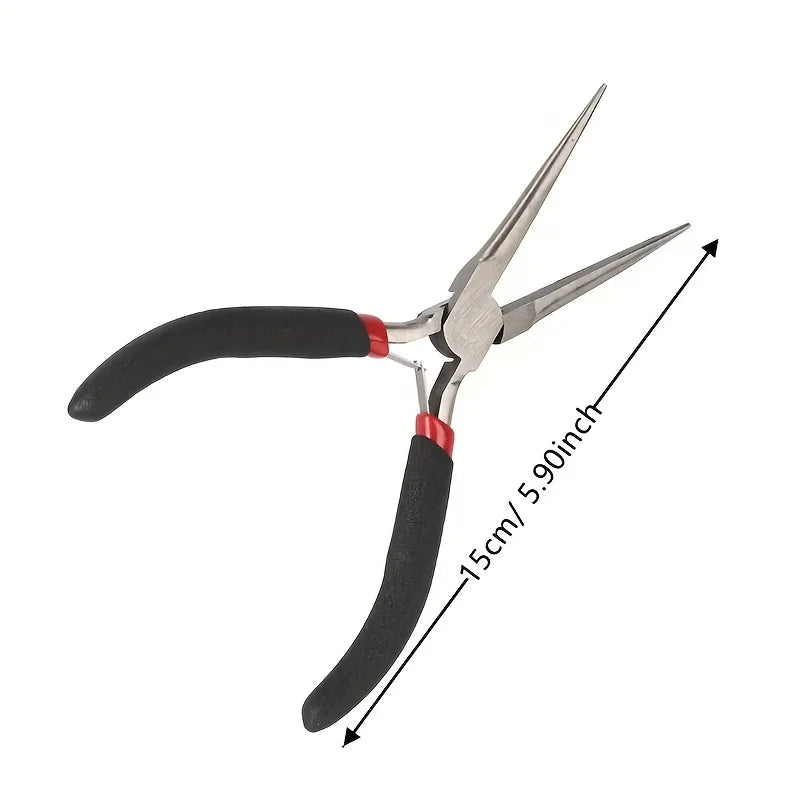 1PC Multi tool Long Nose Plier Needle Nose Plier Forceps Repair Hand Tool