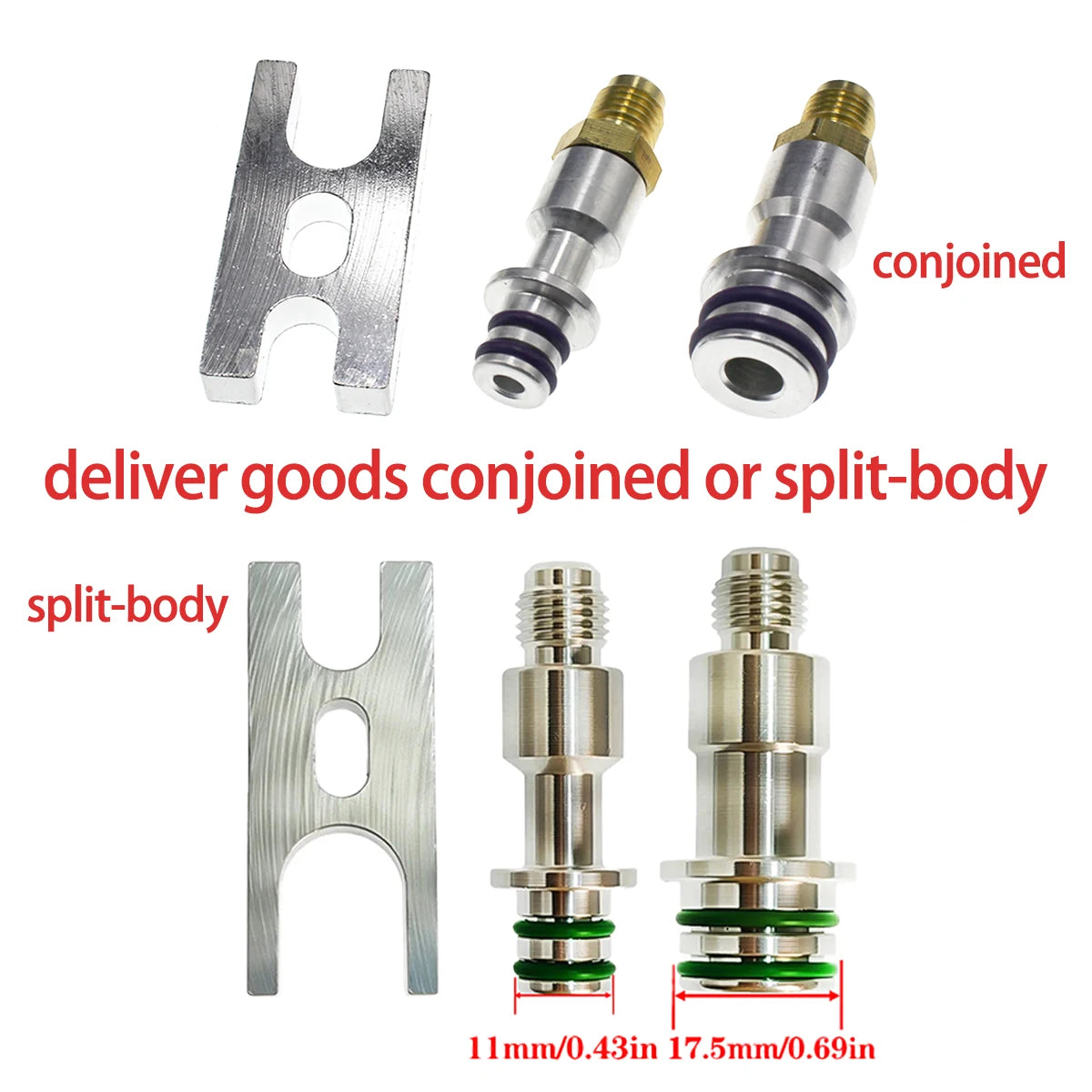 1set Car Air Conditioner Leak Test Plug Stopper Refrigeration Hose Connector Auto A/CPipe Leak Detection Maintainance Tools