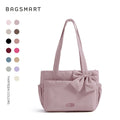 BAGSMART Tote Bag University Padded Shoulder Bag for Women Large Capacity Travel Handbag Daily Commute Women's Bag