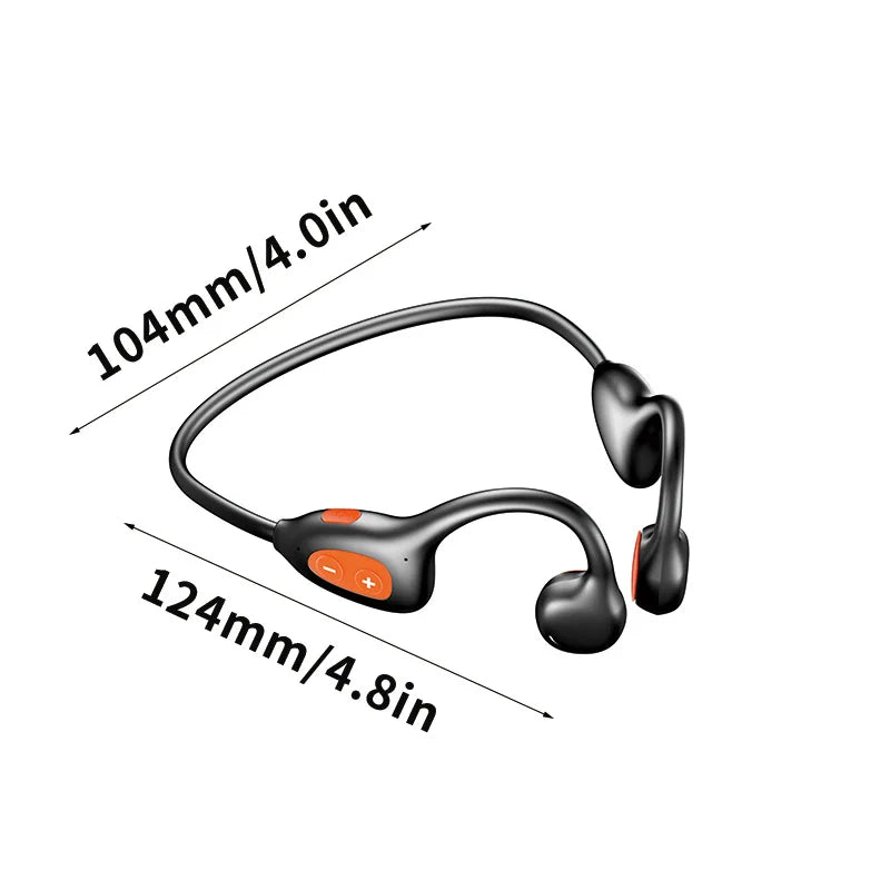 Air Conduction Headphones High Quality 5.4 Bone Conduction Sports Bluetooth Headphones Hifi Stereo Music with Mic Earbuds