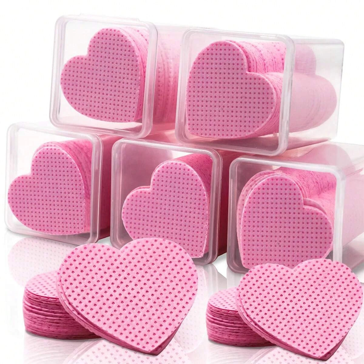 200Pcs/Box Lint Free Nail Wipes Eyelash Extension Glue Wipes Cleaner Cloth Non-Woven Fabric Nail Gel Remover Cotton Pad
