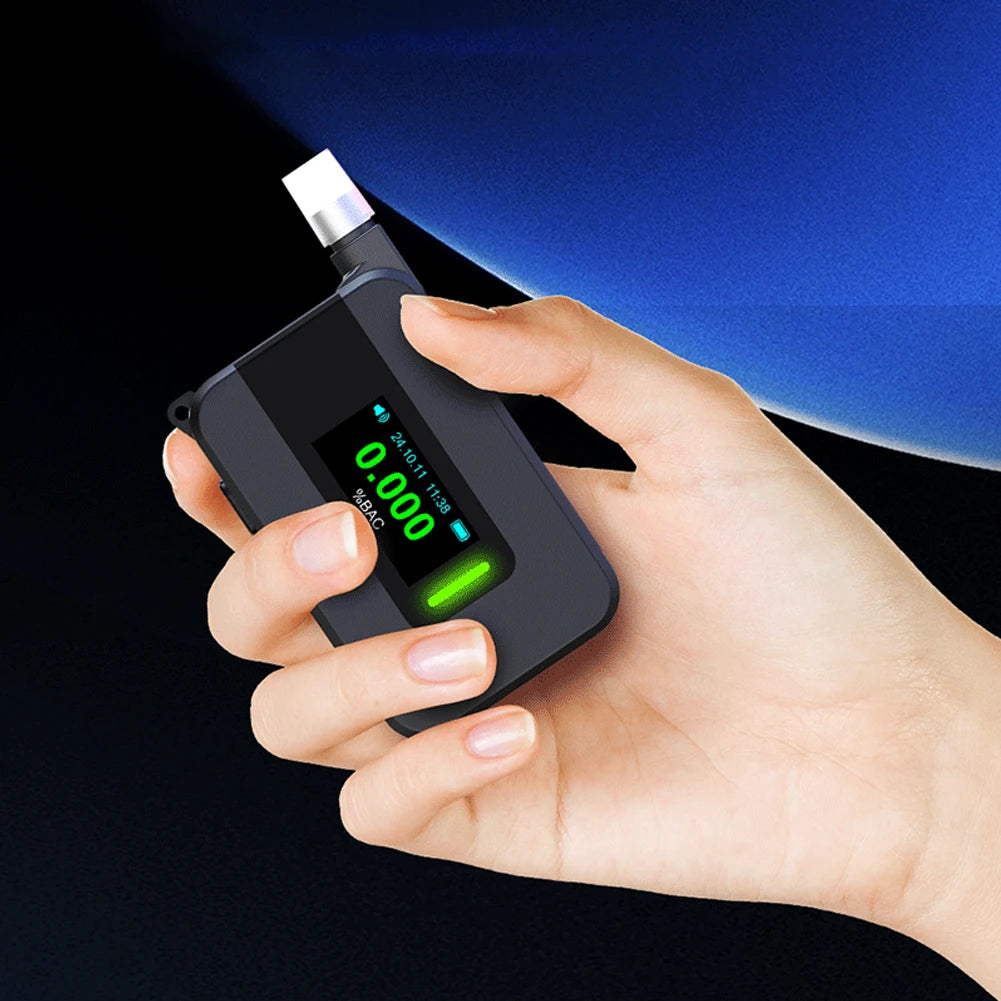 Electrochemical Alcohol Tester High Precision Blowing Drunk Driving Alcohol Tester Portable Alcohol Meter for Professional Use