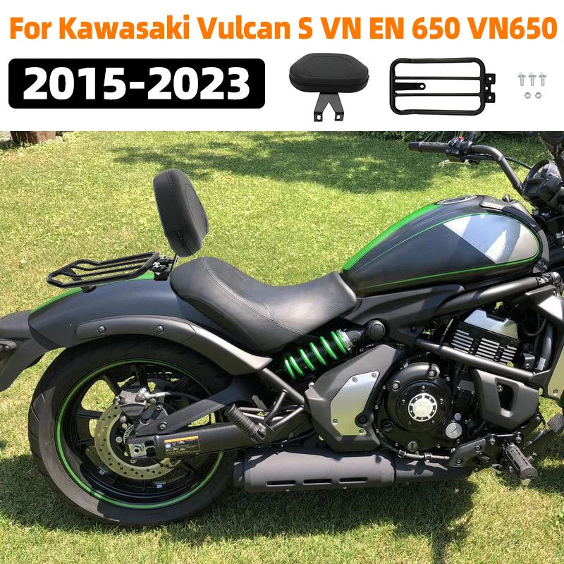 Motorcycle Accessories Passenger Backrest Sissy Bar Luggage Rack For Kawasaki Vulcan S VN EN 650 VN650 EN650 2015-2023