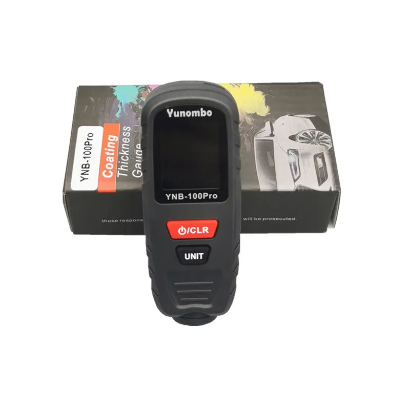Yunombo New Release YNB-100Pro Fe NFe Fe+Zn Mini Film Thickness Meter Coating Thickness Gauge Car Paint Thickness Tester