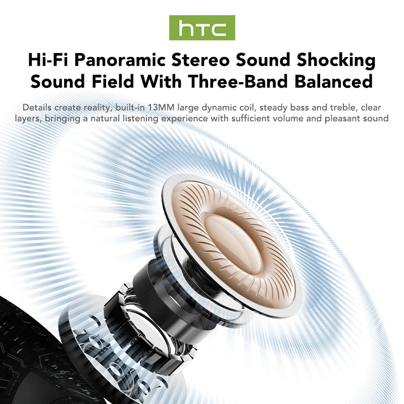 Auriculares Traductor DeIdioma 2026 AI Real-Time Translator Comfortable Sport Earbuds HTC NE57 Surround Sound for Work Travel