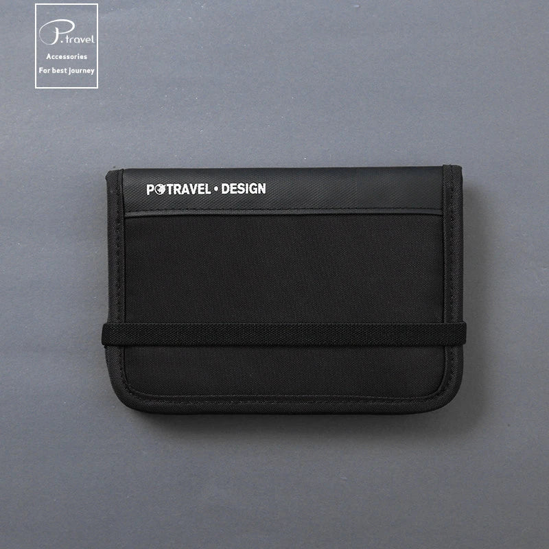 RFID Blocking Travel Wallet Passport Holder Multifunction Credit Card Case Men Women ID Document Organizer Anti-Theft Pouch
