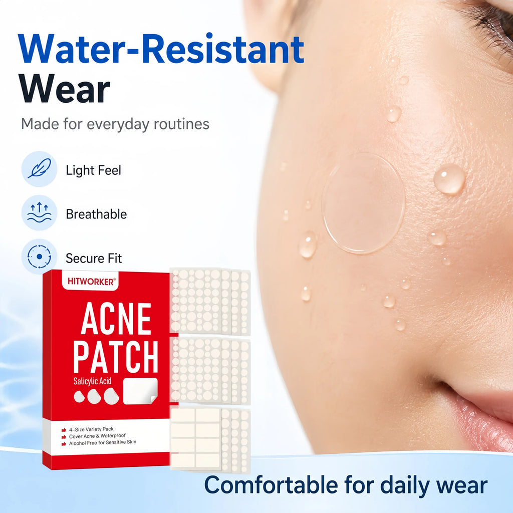 536Pcs/Box High-Quality Transparent Hydrogel Acne Removing Patch, Alcohol-Free, Mild and Non-Irritating, Deep Cleaning Patch