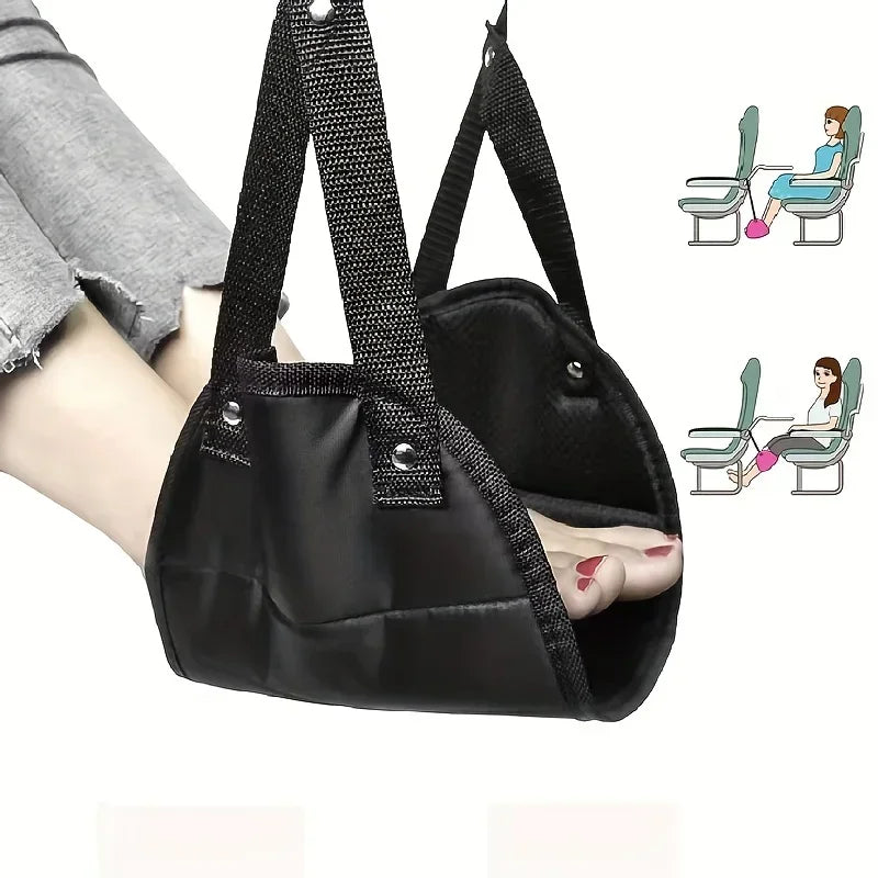 Portable Airplane Footrest,Leg Plane Travel Footrests,Foot Hammock Flight,Feet Rest Hanger for Planes,Train,Office,Car Women Men