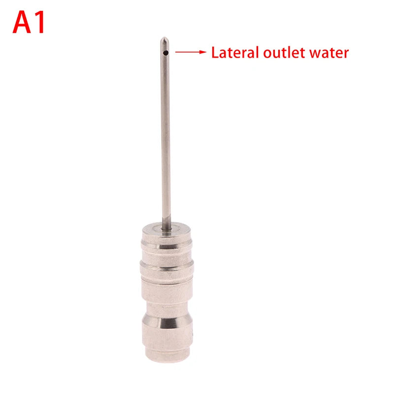 1pcs High Pressure Cleaning Needle Nozzle 1/4" Quick Connect Slim Design For Deep Cleaning AC & Car Washer Tanks