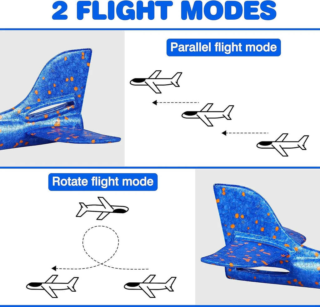 18.9" Large Foam Airplane Toys - Hand Throwing Glider Outdoor Flying Toys for Kids Birthday Gifts Sport Party Favors