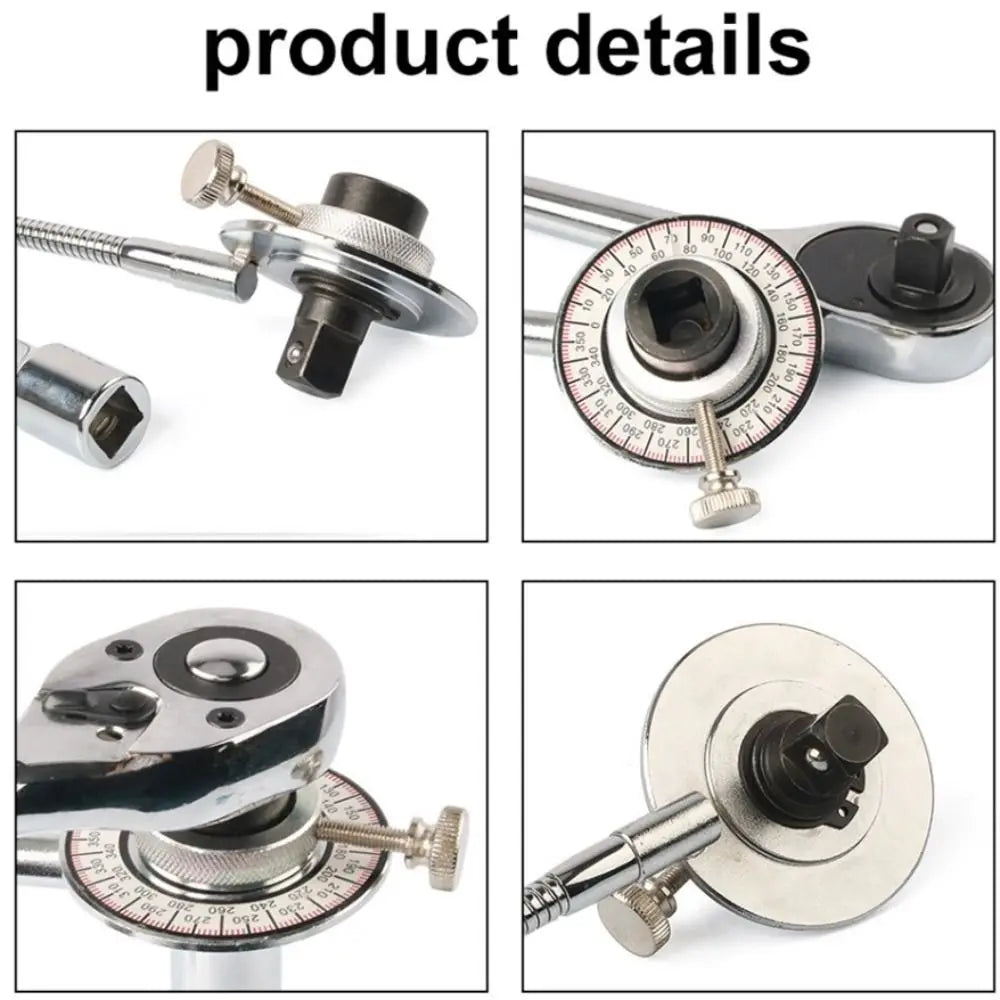 1/2" Drive Torque Angle Gauge 360° Precision Angle Torque Wrench Digital Adjustable Gauge Wrench Set Industrial Use