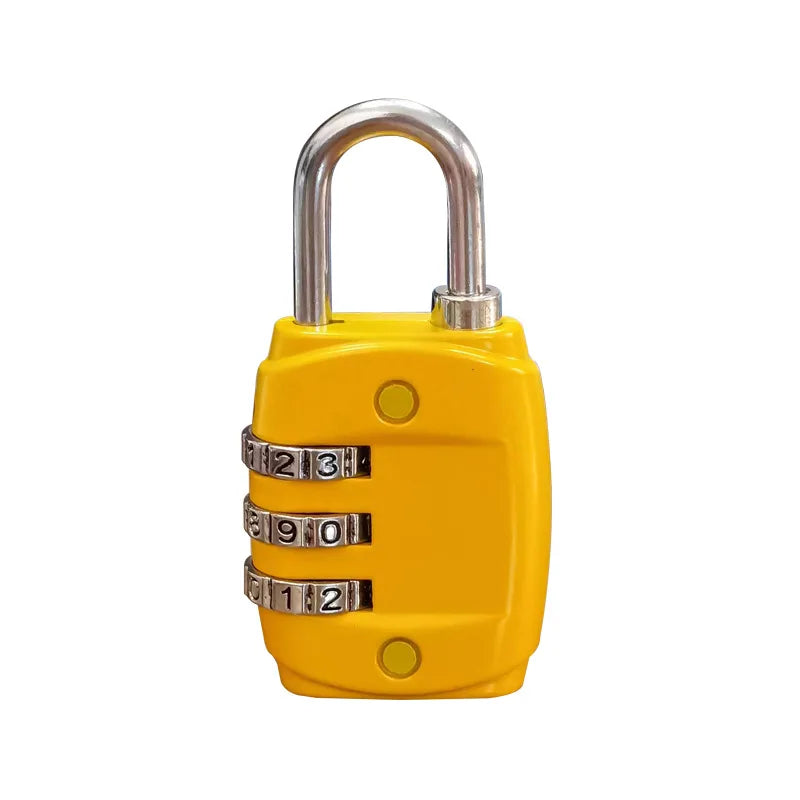 Mini Zinc Alloy 3-Digit Combination Padlock in Multi Colors, Security Password Lock for Luggage Suitcase Backpack Drawer Cabinet