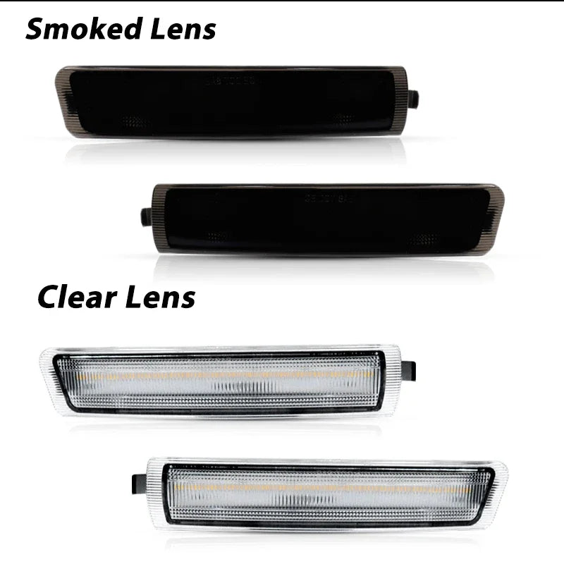 For BMW Z3 M Coupe 1996-2002 Car Front Bumper Side Marker Turn Signal Lights Parking Lights Driving Lights Amber/White LED 12V