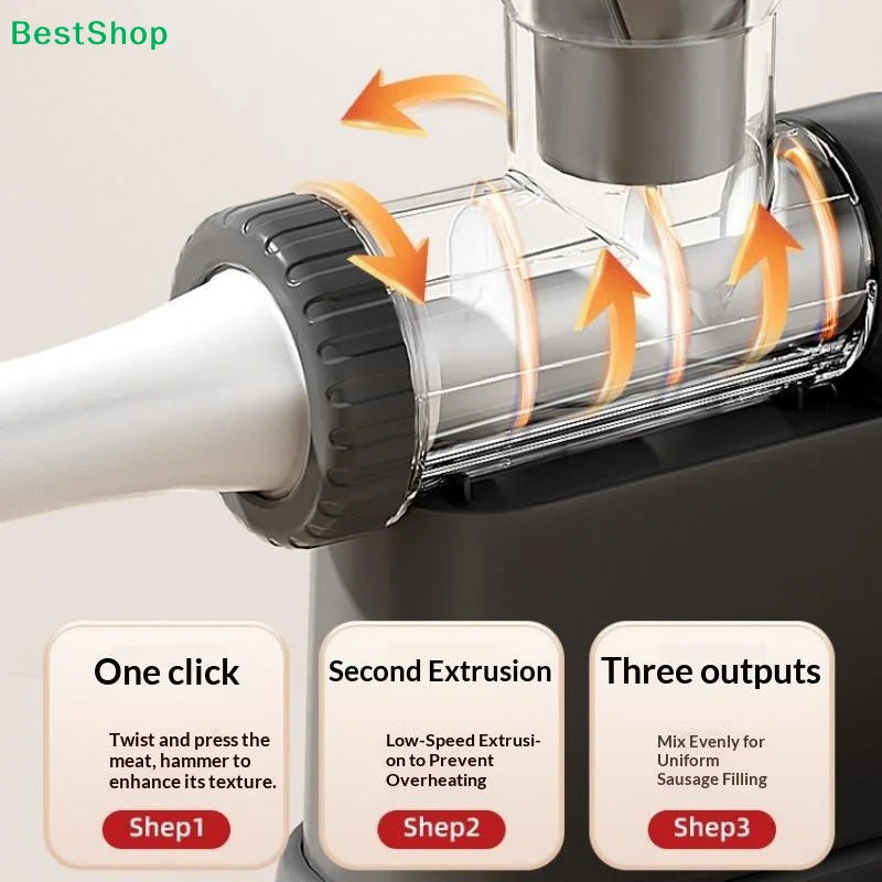 ★★★Manual Meat Grinder & Sausage Stuffer - Multifunctional Hand Crank Mincer for Homemade Sausages & Meatballs