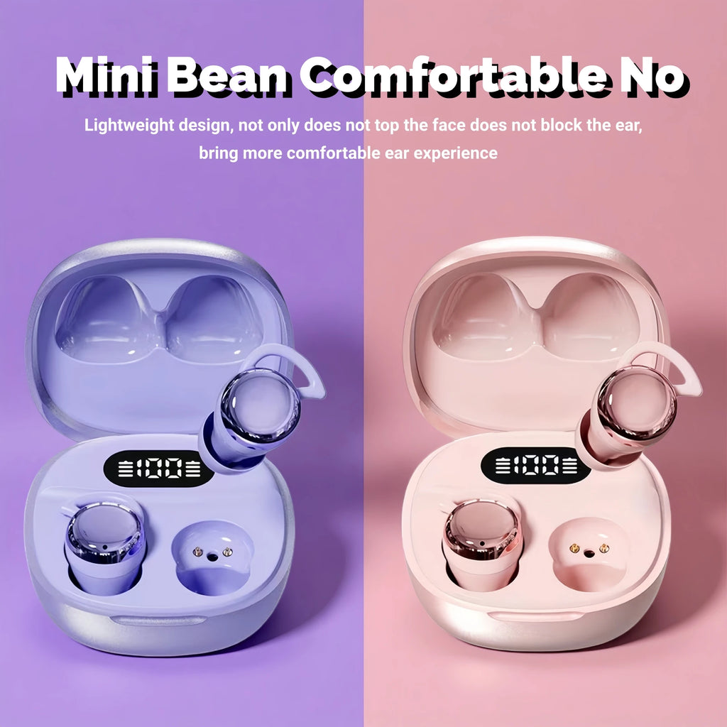 Cute mini wireless earphones, in ear Bluetooth earphones, invisible sleep earphones