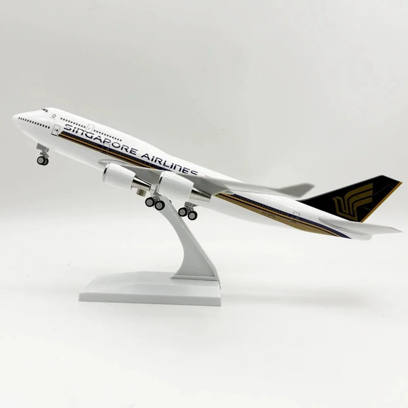 30cm Scale Plane 1/250 B747 Series Model Airplane Toy Resin Diecast Airplanes Building Kit (With Stand) Aviation Toys for Boys