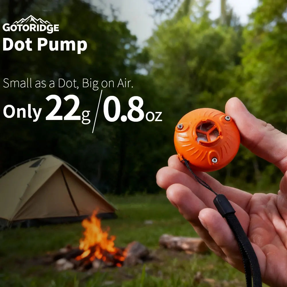 22g Mini Air Pump for Sleeping Pad & Inflatables, 4.2kPa 350L/min High Speed, USB Power Pump Camping Gear for Air Mattress