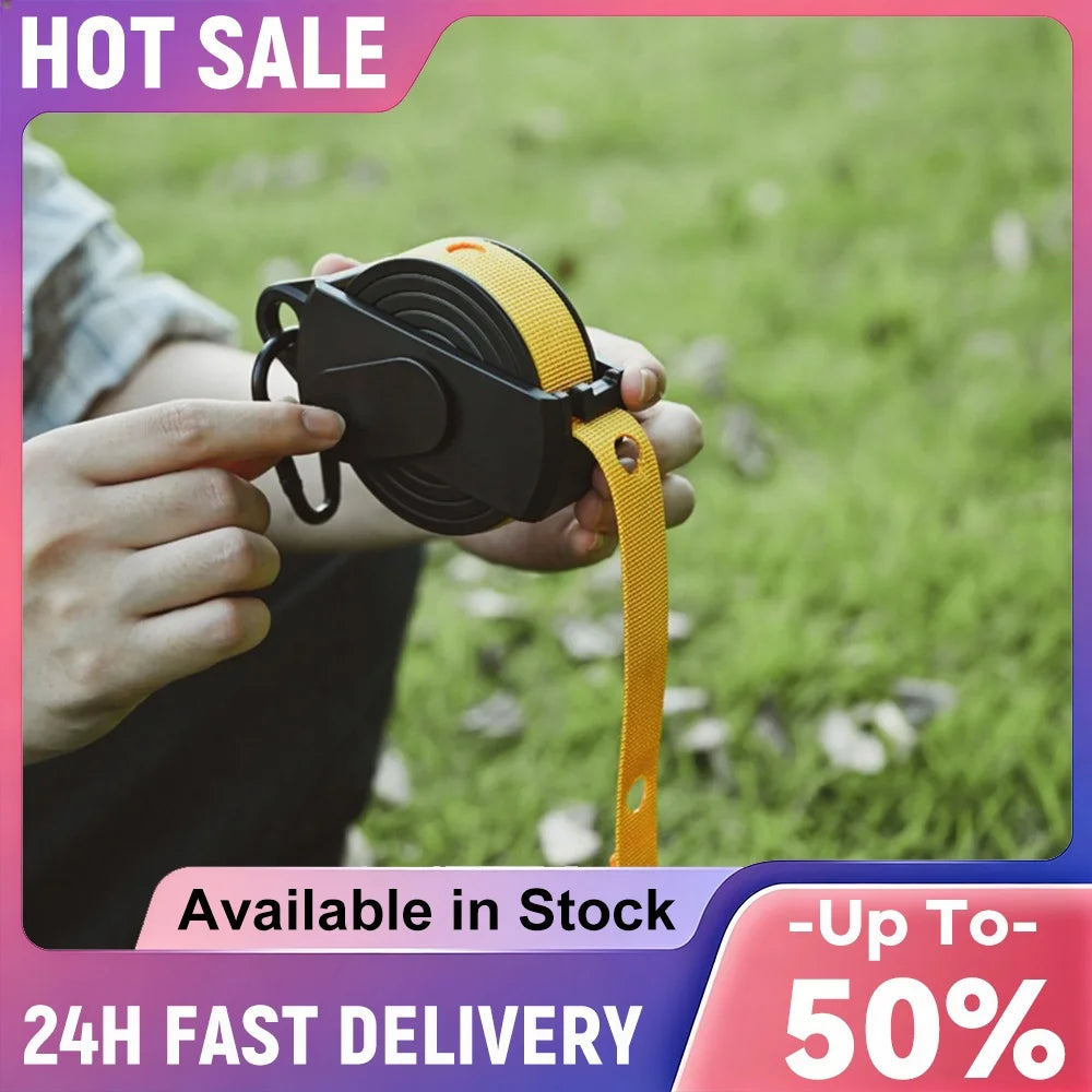 Portable Heavy Duty Washing Line 3.6M Long with Hole Multi-function Drying Rack for Hanging Plants Grow Light Tents Various Uses