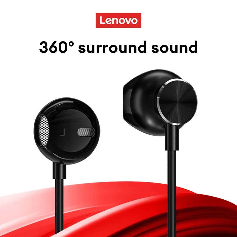 Original Lenovo TW16 Pro TW16 Wired Earphones Built-in Microphones With Volume Control Headphones Semi-in-ear Design Earbuds