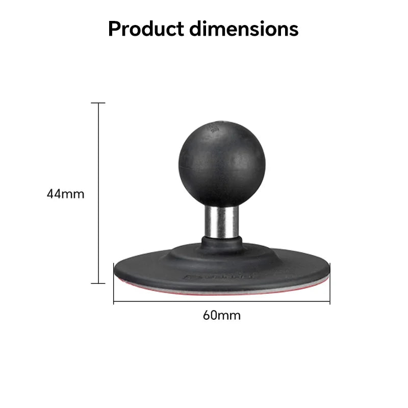 FANAUE 1 Inch Ball Mount Flexible Adhesive Suction Cup Car Dashboard Suction Cup for GPS Camera Smartphones Accessories