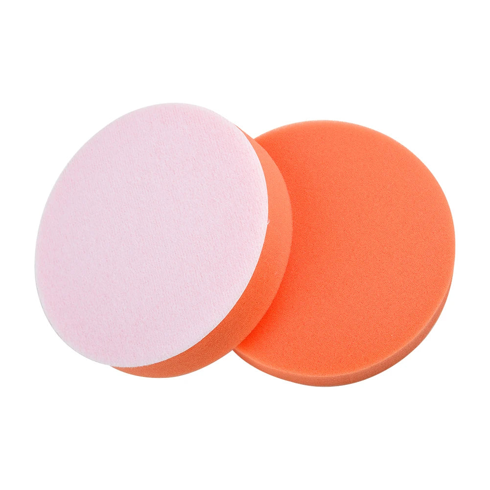 2Pcs Sponge Polishing Pad 2" 3" 4" 5"6" 7" Car Polishing Buffing Pad Flat Polisher Buffer Pads For Detail Polisher Waxing Clean
